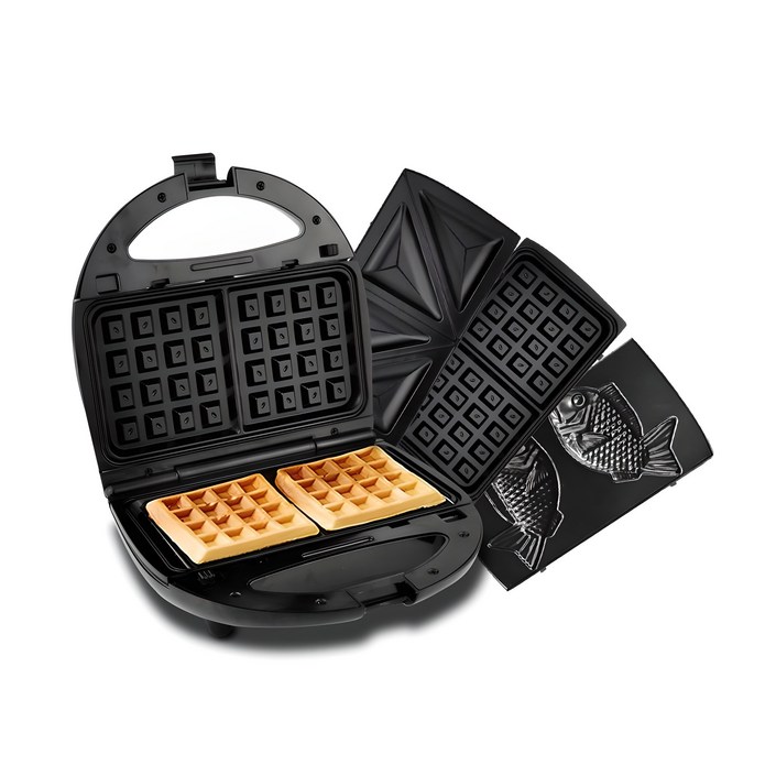 대우 와플메이커 3 in 1 와플 샌드위치 붕어빵틀 분리형, DEWD220