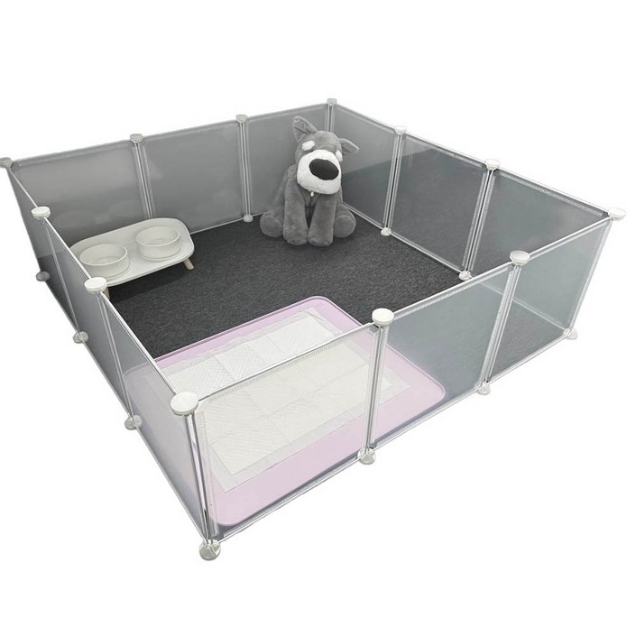 미스터추추 반려동물 울타리 12p, 투명, 1개