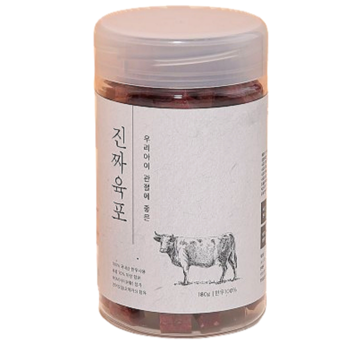 진짜육포 강아지 간식 져키 180g