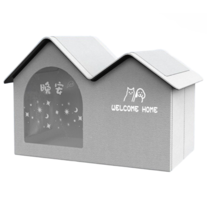 가온라이프 반려동물 냉난방하우스 4계절용 하우스 길고양이 겨울집 특대, 1개, 프레임X