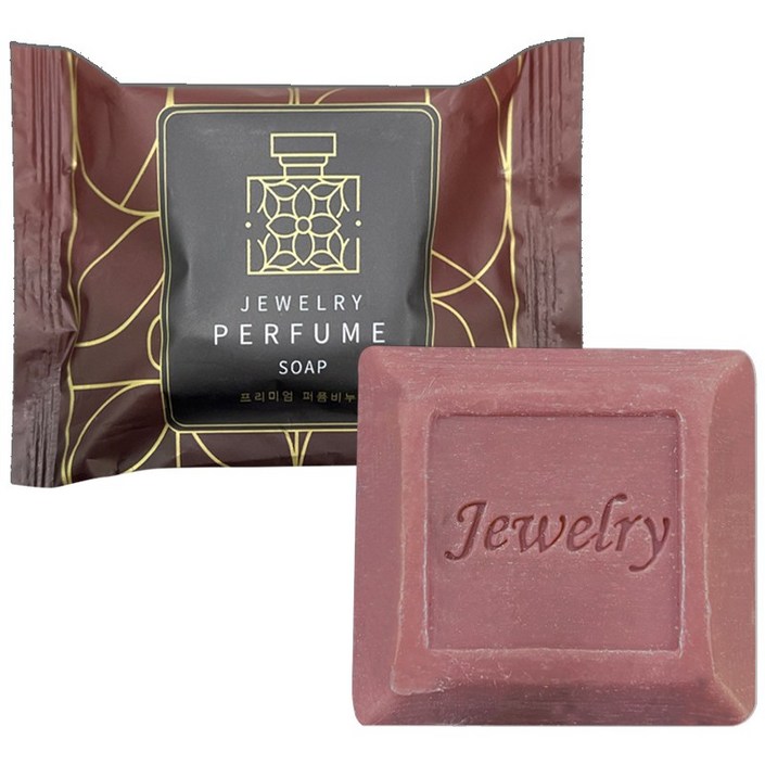 프리미엄 쥬얼리 퍼퓸 향수 고급 세안 목욕 비누 솝 로즈 머스크향 80g