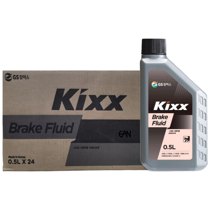 킥스 브레이크오일 DOT3 0.5L, 3개, 킥스 브레이크오일 DOT3 0.5L