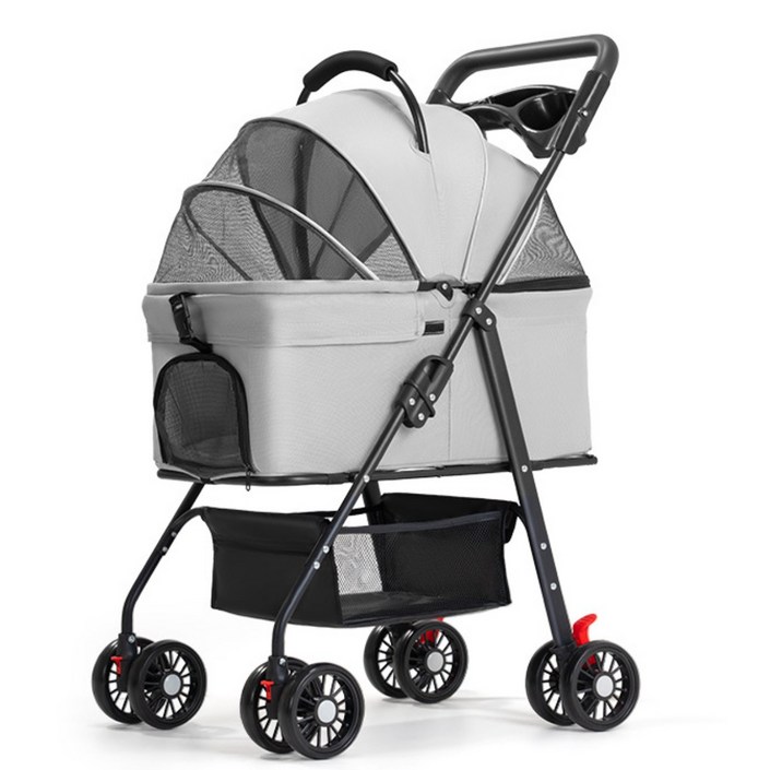 접이식 분리식 반려동물 이동 카트 강아지유모차