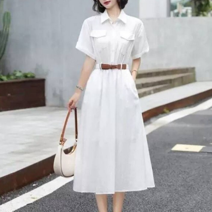 눈물의여왕 14회 홍해인 김지원 화이트 셔츠 롱 원피스 패션 봄 여름 스타일 코디 옷 옐로우그린 캐주얼