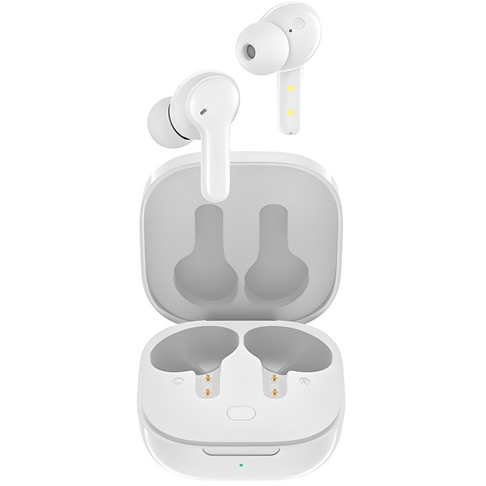QCY 블루투스 이어폰, t13app, 화이트 QCY 블루투스 이어폰, t13app, 화이트