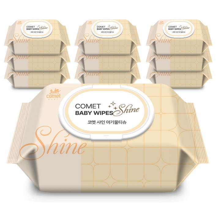 코멧 샤인 아기물티슈 캡형