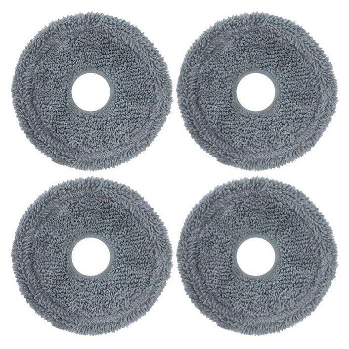 다온셀렉트 에코백스 디봇 옴니 T10 T20 T30 T30S N30 X1 X2 로봇 청소기 호환 물걸레 4p, 단일상품, 단일 색상