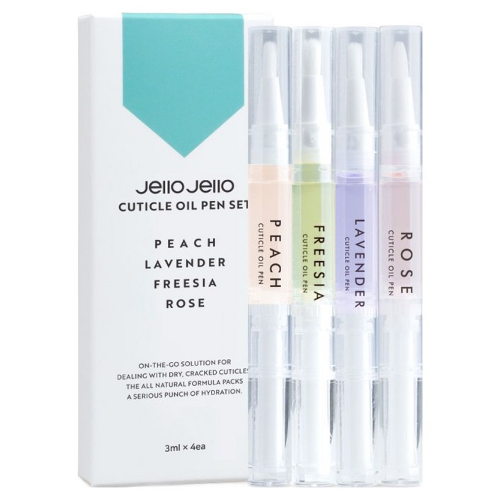 젤로젤로 큐티클 네일 오일펜 4종 세트, 12ml, 1개