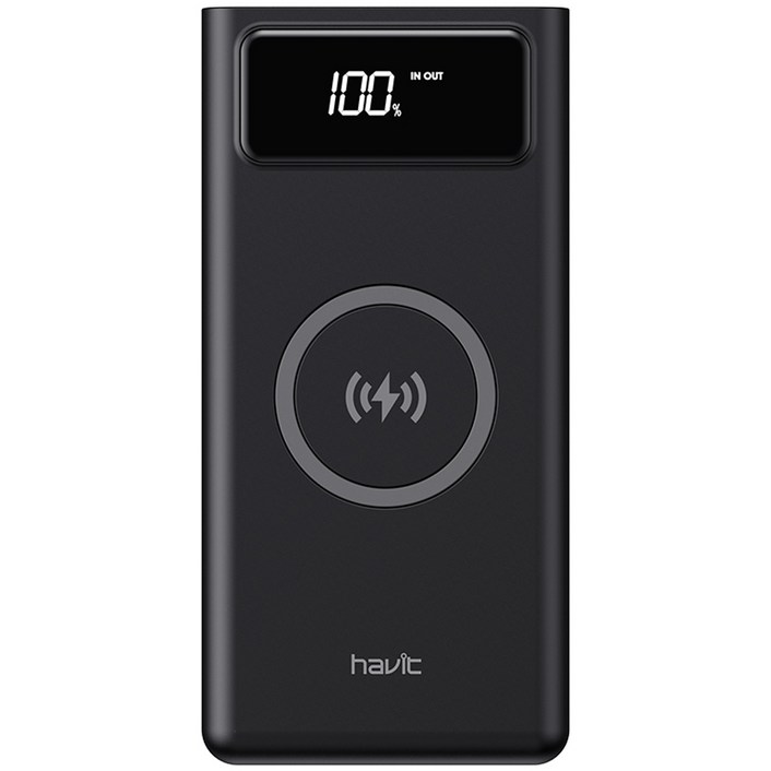 하빗 고속무선충전 대용량 보조배터리 50000mAh 차박 캠핑용 멀티단자, PB88, 블랙 하빗 고속무선충전 대용량 보조배터리 50000mAh 차박 캠핑용 멀티단자, PB88, 블랙