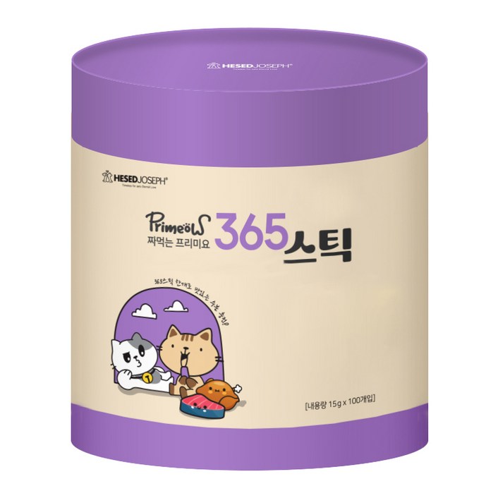 프리미요 고양이 짜먹는 365스틱 영양제