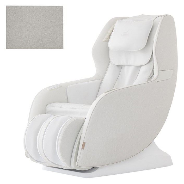 리쏘 벨라3 안마의자 + 전용 러그 세트 방문설치, LSB-2900, 화이트 + 그레이