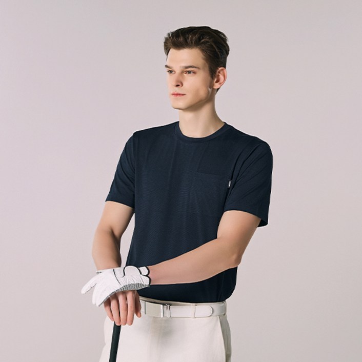 밀레골프 남성용 기본 반팔 티셔츠