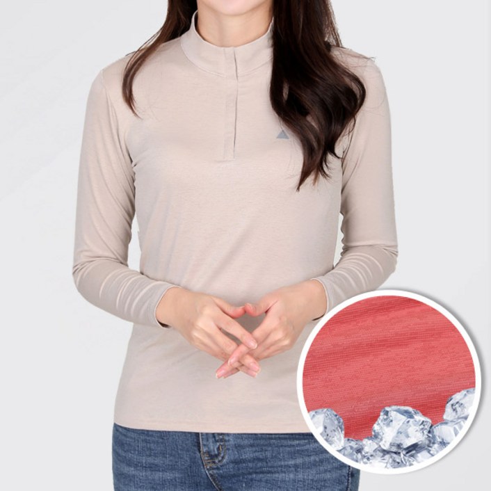 [스타일랑] 리프레쉬 여성 쾌적한 까칠이 등산 아웃도어 긴팔 집업 티셔츠