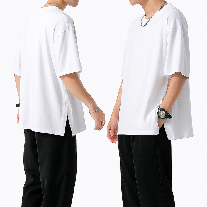 11 레이어드 반팔 M3XL 빅사이즈 트임 남자 여자 티셔츠