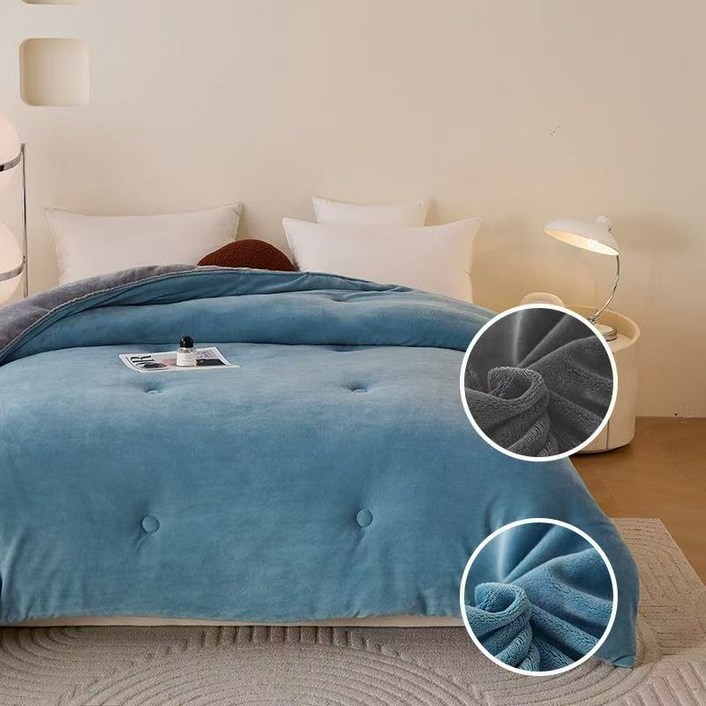 HULULU 보들보들 양면 극세사 겨울용 따뜻한 이불