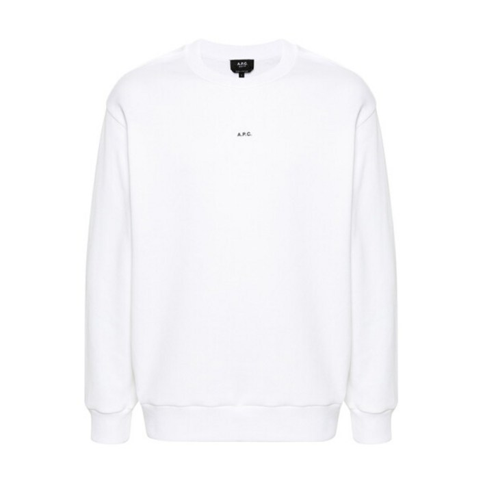 [아페쎄] 마이크로 로고 맨투맨 화이트 COHBX H27910 TAG