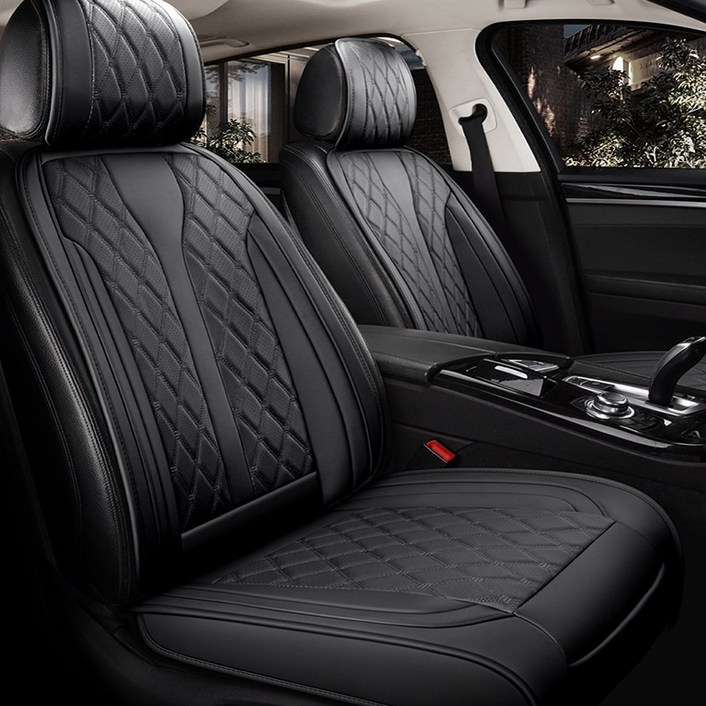 쏘렌토시트카바방석 쏘렌토R MQ4 하이브리드 올뉴 더뉴 XM3 트레일블레이저 풀커버 운전석 조수석 뒷좌석 의자시트보호 보조 2p 3p 여름 겨울 봄 가을 사계절용, 앞좌석블랙, 1개