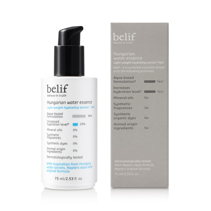 빌리프 헝가리언 워터 수분 에센스 75ml, 1개, 75ml