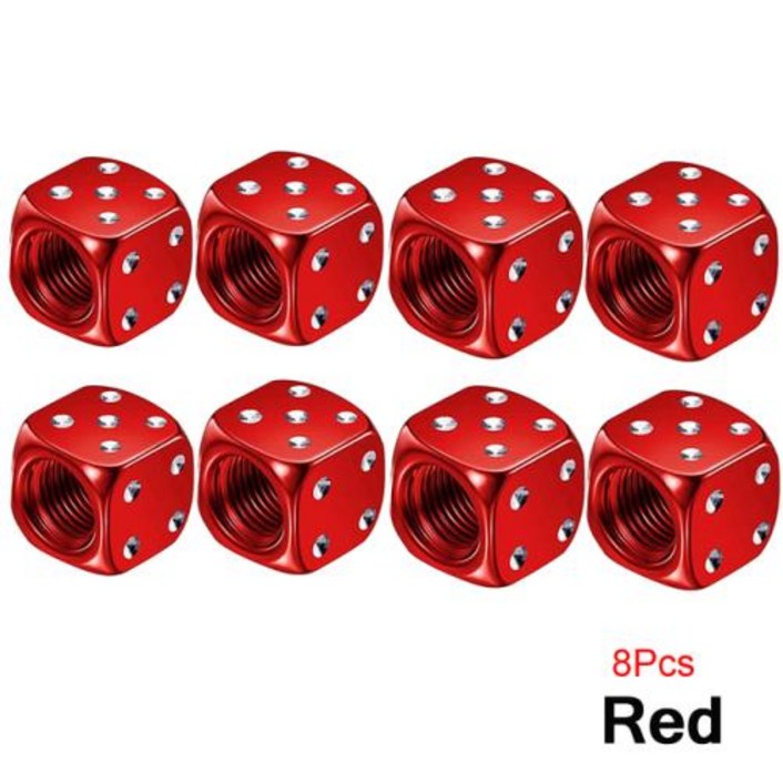후드 쇼바 에어 서스펜션 자동차 튜닝 차량용 알루미늄 주사위 타이어 밸브 캡 방진 트럭 오토바이 자전거 휠 스템 공기 먼지 커버