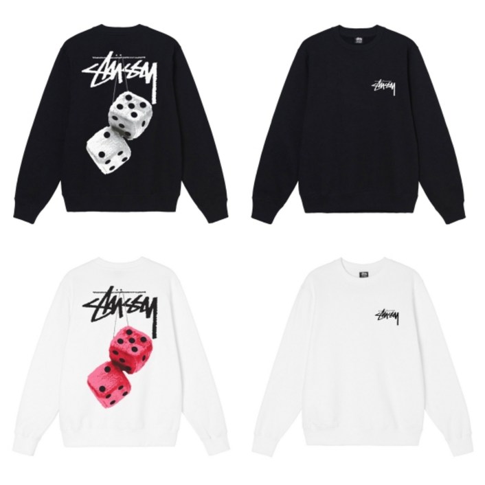 스투시 퍼지 다이스  긴팔 맨투맨 티  1914765