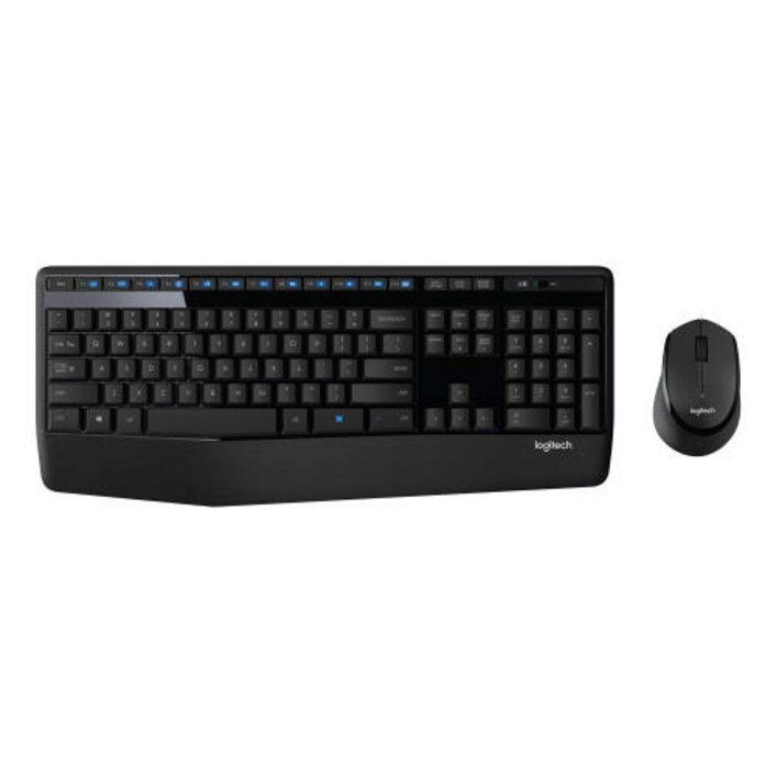 Logitech 무선 저소음 키보드 마우스 콤보 세트 합본 팜레스트 적용 액세유입 대비 설계 조용한 타이핑 한글정품, 단일상품