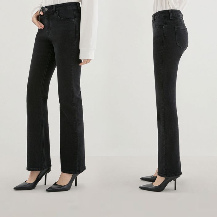 백화점 정품 Guess 게스 여성 플레어 부츠컷 블랙진 청바지