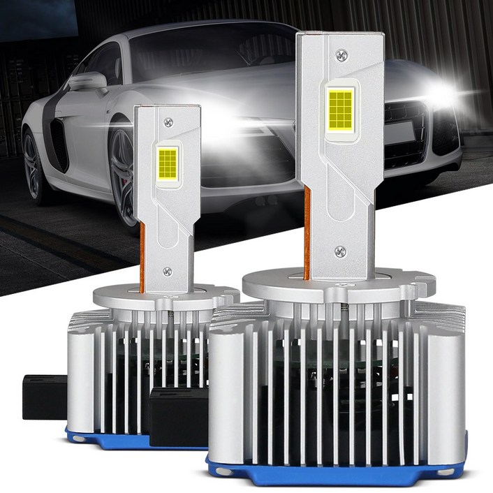 자동차 LED 헤드라이트. 제논 헤드라이트, D1S D2S D3S 6500K 2개, D3S, 1세트
