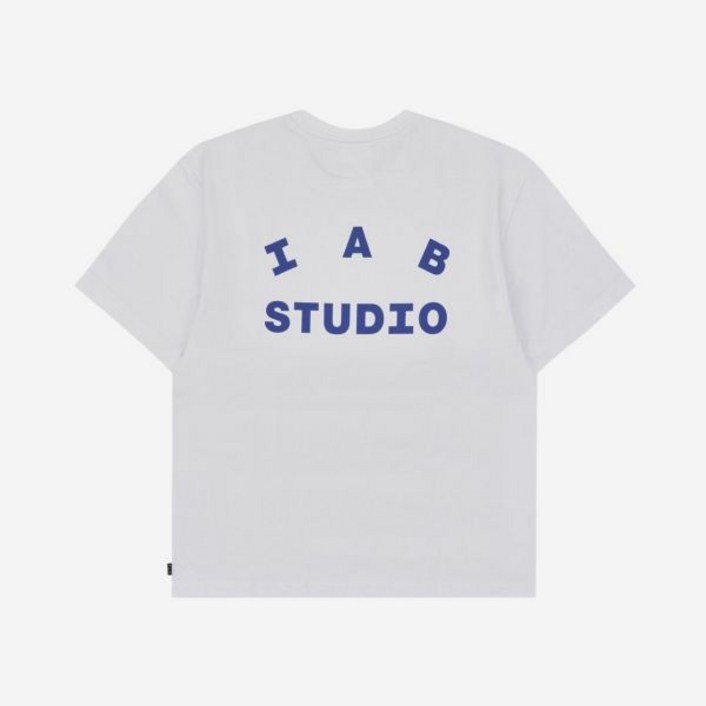 [정품] IAB Studio 아이앱 스튜디오 티셔츠 화이트 네이비 - 22FW 티셔츠White Navy 여자 반팔 라운드티 428450