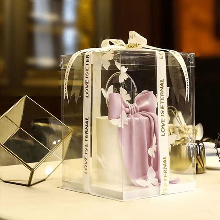 식품검사완료 케이크상자 투명뚜껑