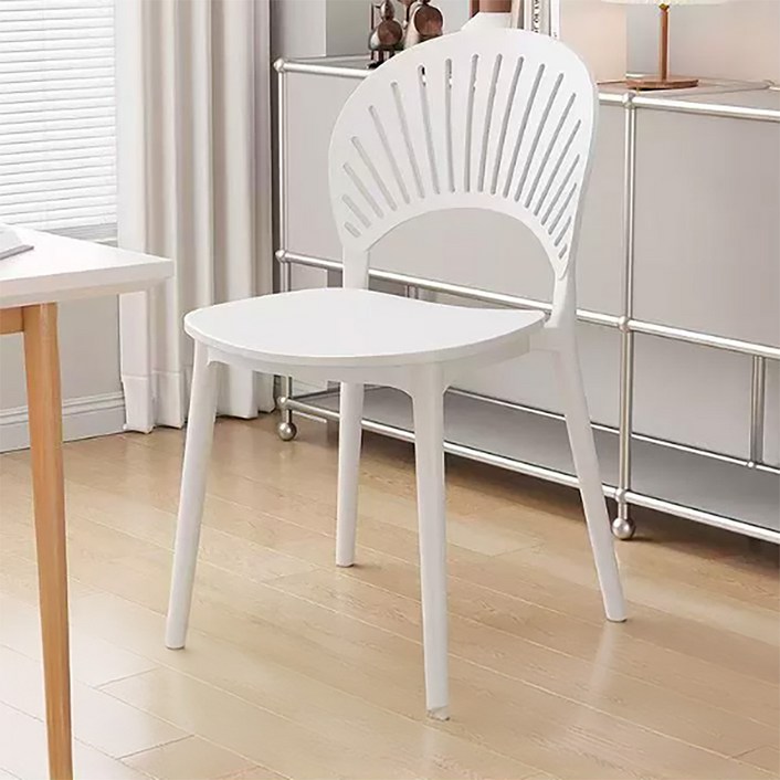 오아루 인테리어 식탁 등받이 의자 4P 노르딕네트, 4개, 화이트