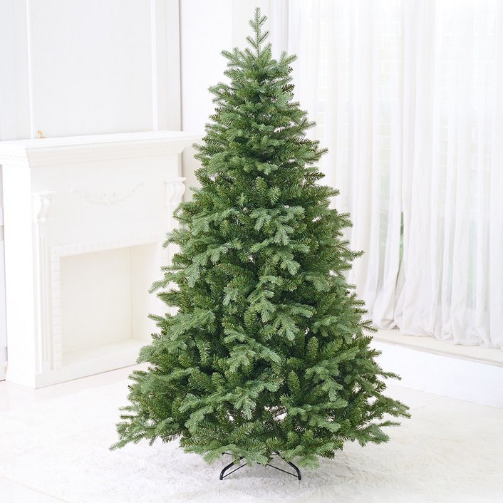 연필트리 크리스마스트리 전나무 PE 무장식트리 지네전구 벨벳오너먼트