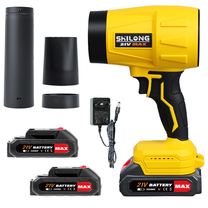 SHILONG 초강력 휴대용 무선 에어건 송풍기 에어블로어 가정용 2개 2000mah 리튬배터리