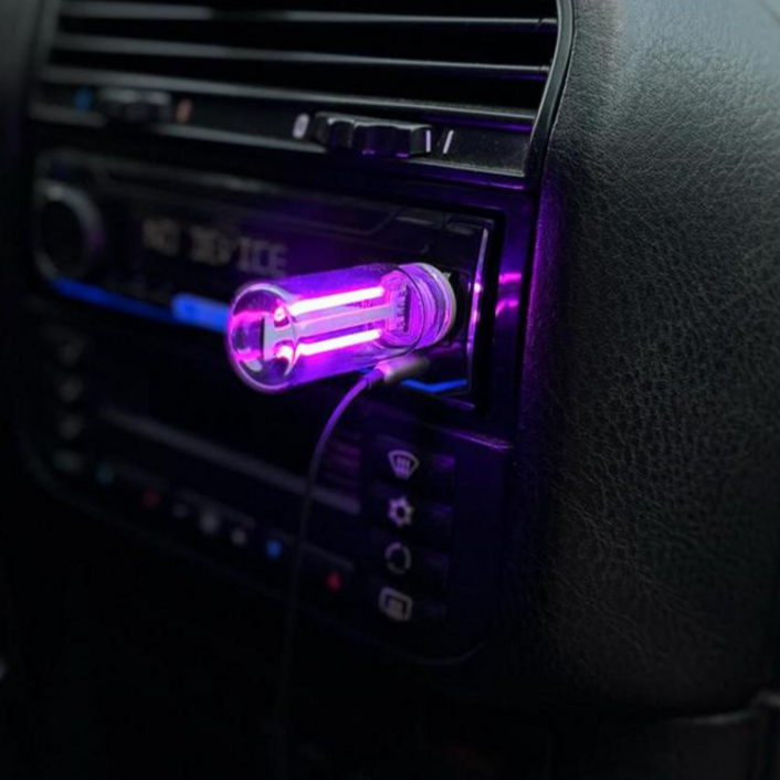 레트로 엠비언트 USB LED 무드등, 보라