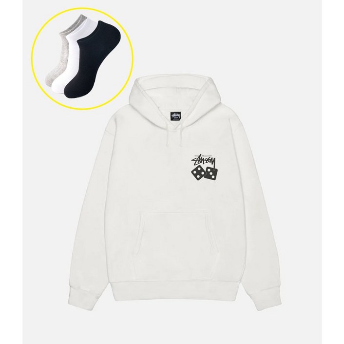국내매장판 스투시 다이스 피그먼드 다이드 후드1925077  데일리양말 증정