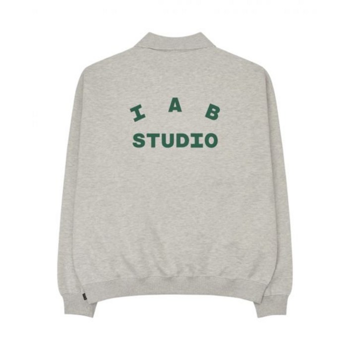 정품아닐시3배보상 아이앱 스튜디오 럭비 스웨트셔츠 오트밀  IAB Studio Rugby Sweatshirt Oatmeal  Harajuku Exclusive