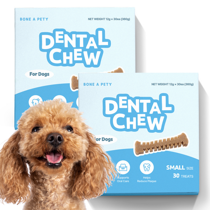 본아페티 강아지껌 덴탈츄 치석 치태 제거용 기호성 높은 애견껌 구내염 락토페린 함유 개껌, 기호성 높음, 12g, 60개