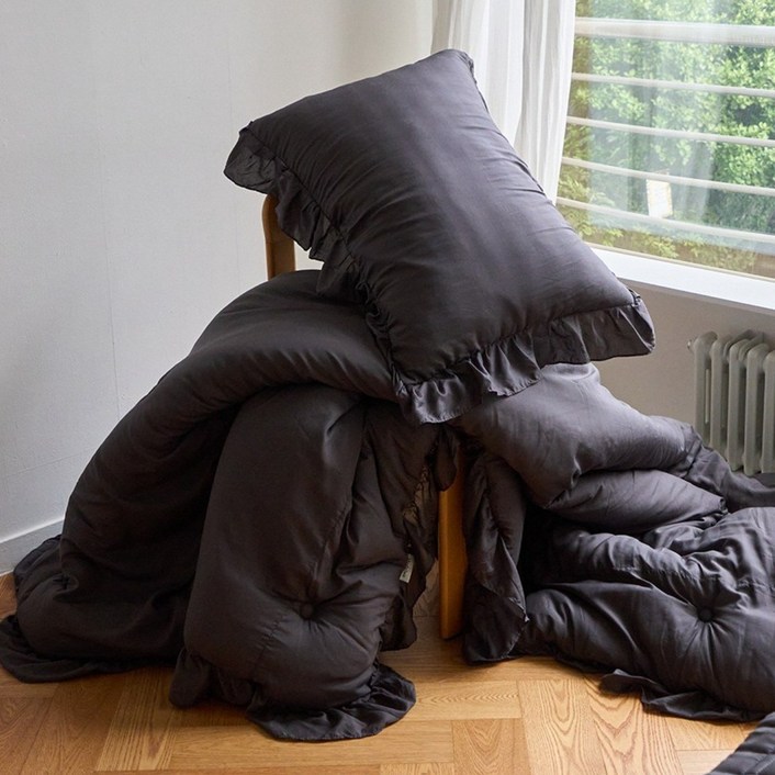 공식인증 에그룸 하이엔드 텐셀모달100 프릴 차렵이불 4color