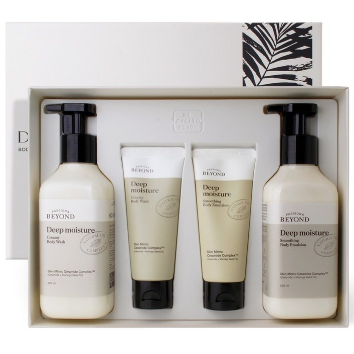 비욘드 딥 모이스처 바디 프리미엄 2종 기획 세트 (워시500ml+100ml+에멀전500ml+100ml), 1개