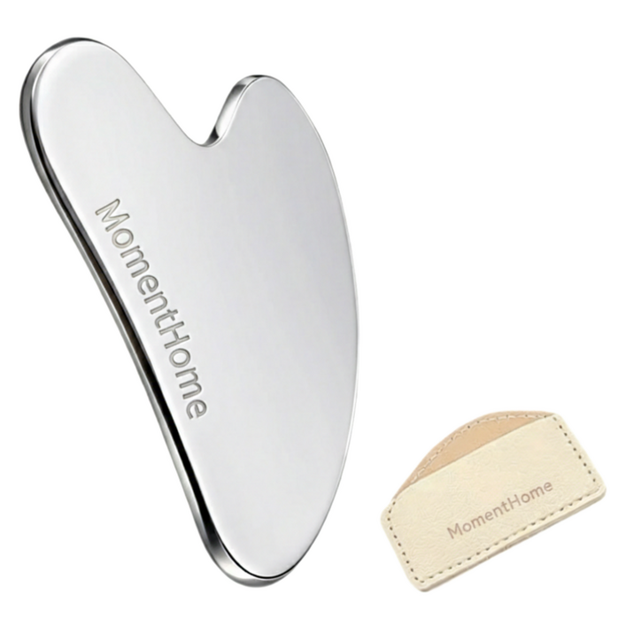 모먼트홈 전신 두피 페이스 경락 괄사 마사지기  고급 가죽케이스 세트