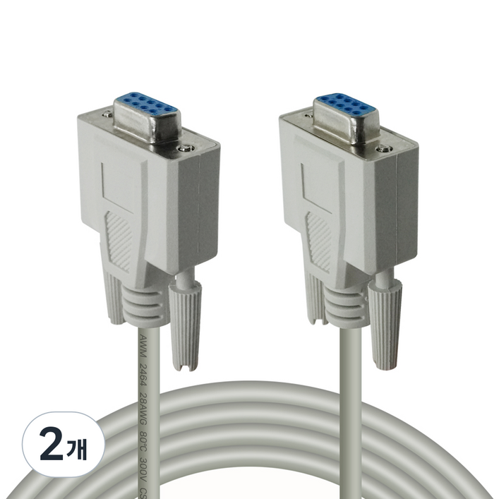 대원티엠티 9핀 시리얼 크로스 연장 케이블 RS232 NULL