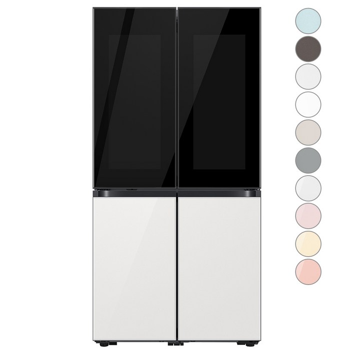 [색상선택형] 삼성전자 비스포크 825L 프리스탠딩 정수기 4도어 냉장고 방문설치