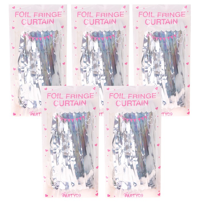 리빙다 파티장식 은박수술커튼