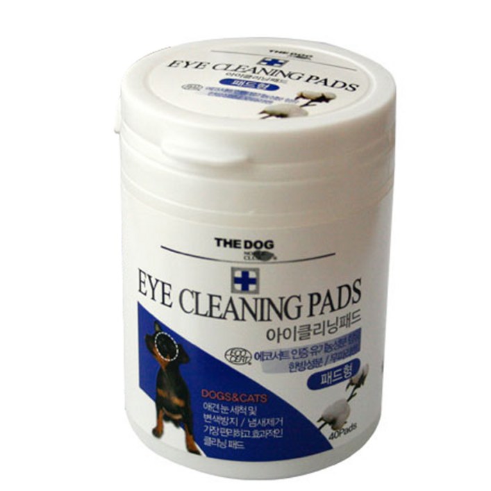 더독 강아지 고양이 아이클리닝 패드 40p