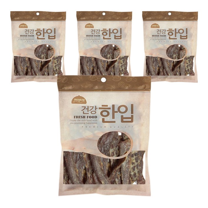 수제명가 애견용 셰프시리즈 건강 한입 간식, 오리, 50g, 4개