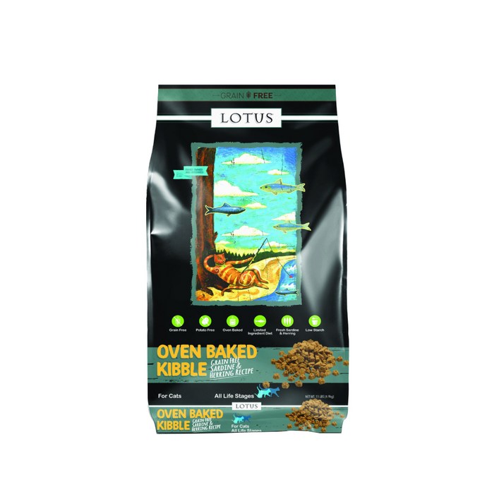 로투스 캣 오븐베이크 그레인프리 건식사료, 정어리, 4.9kg, 1개