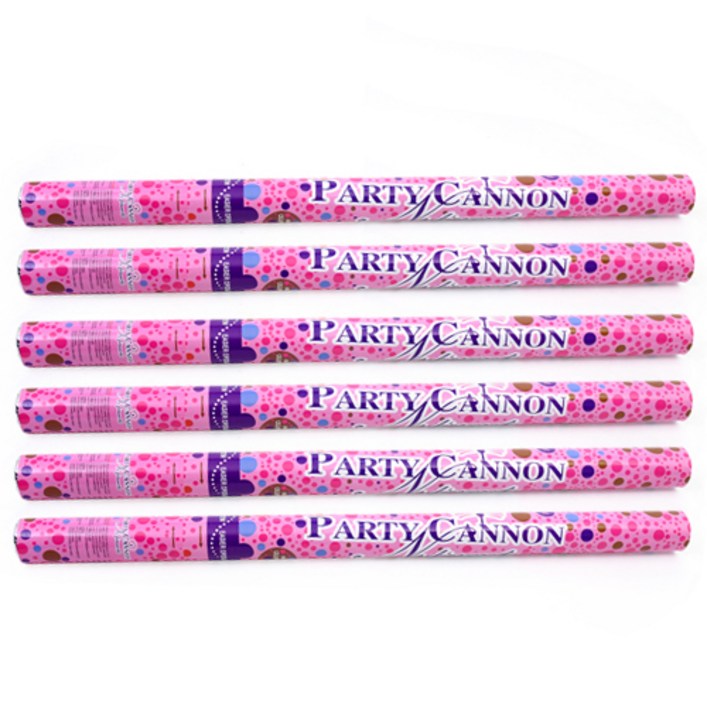 파티해 공기압폭죽 하얀종이꽃가루