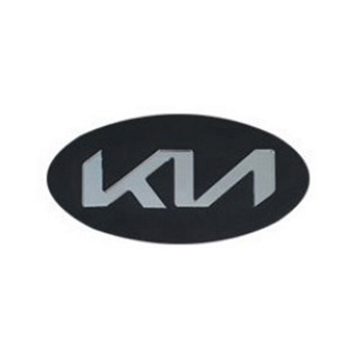 카텍트 차량용 신형 엠블럼 1호, 블랙무광실버, 기아 카텍트 차량용 신형 엠블럼 1호, 블랙무광실버, 기아
