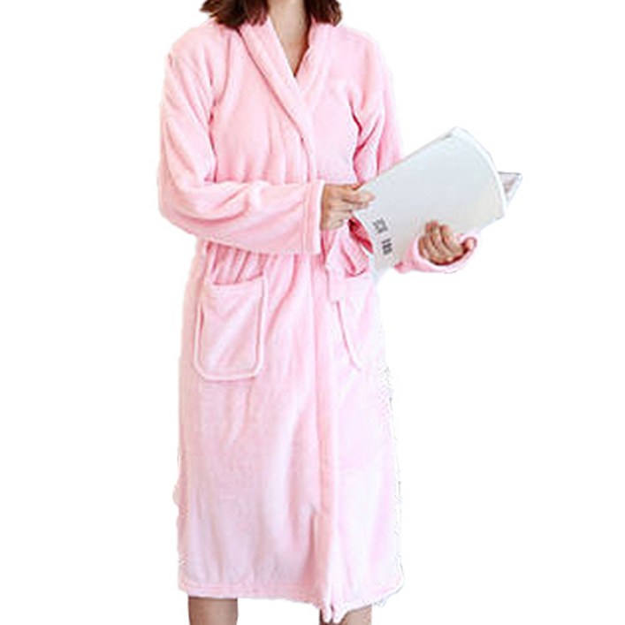 따뜻하고 부드러운 극세사 샤워가운 XL