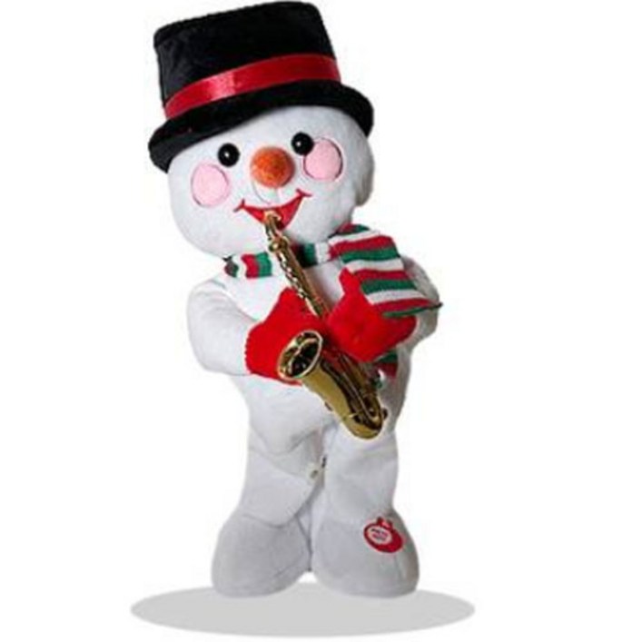 다다랜드 크리스마스 캐롤 댄싱 인형 눈사람, 38cm, 랜덤발송 20230406