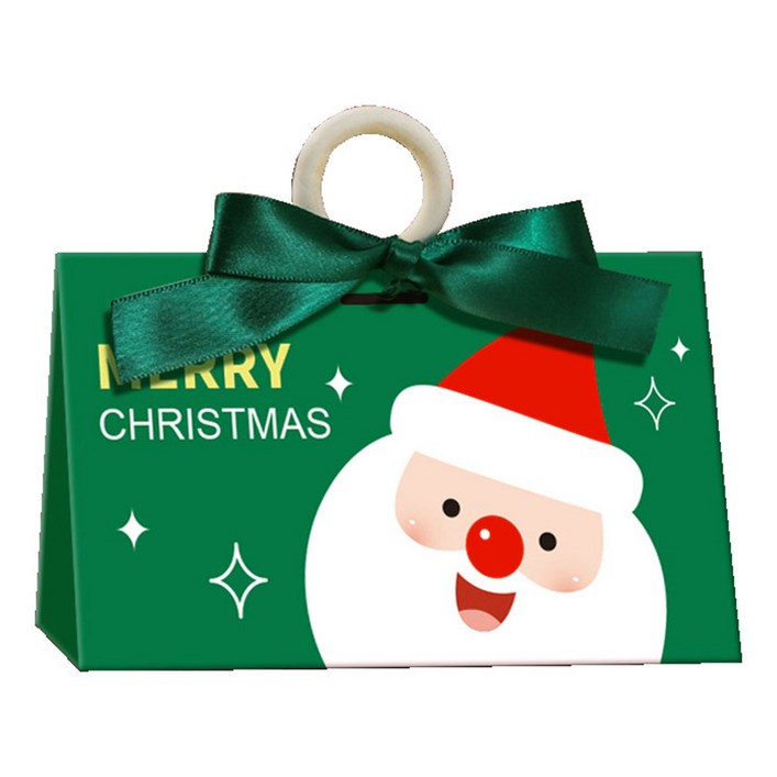 이홈베이킹 원형 손잡이 크리스마스 상자 삼각형